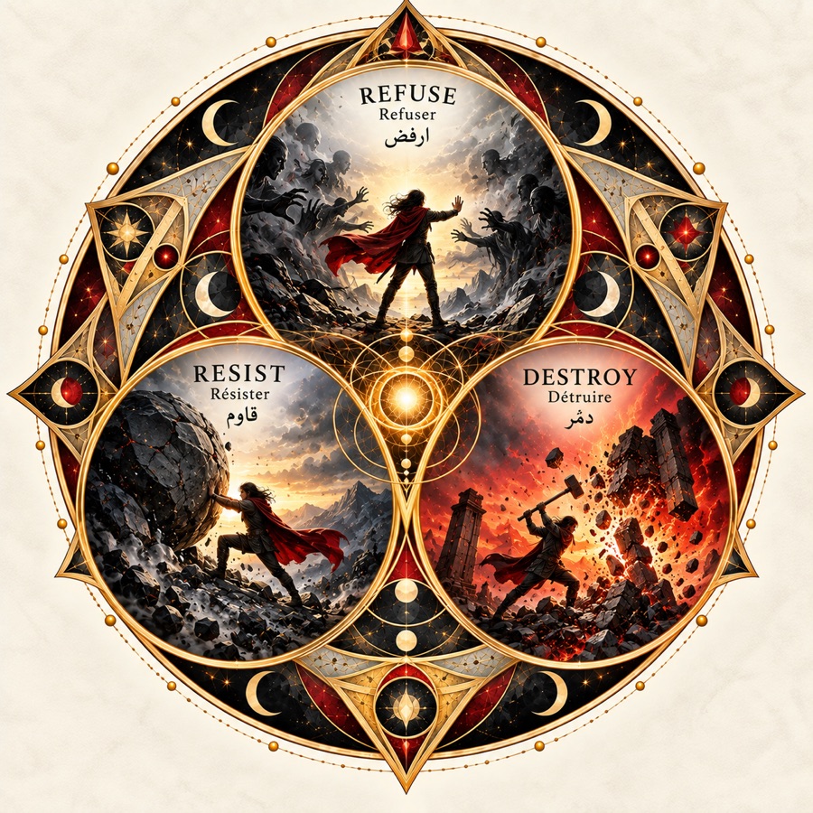 Mandala: Refuse · Resist · Destroy